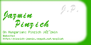 jazmin pinzich business card